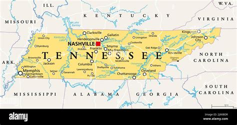 Cities between Nashville and Knoxville.
